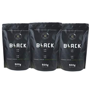 Imagem de KIT COM 3 PACOTE 500G DE ERVA MATE PARA TERERÉ BLACK ERVA (Menta e Boldo)