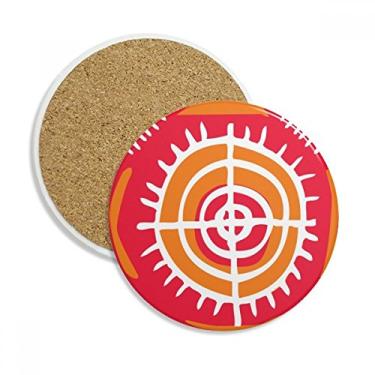 Imagem de Porta-copos alvo Totems do México Civilização Antiga Caneca de proteção de mesa Pedra absorvente