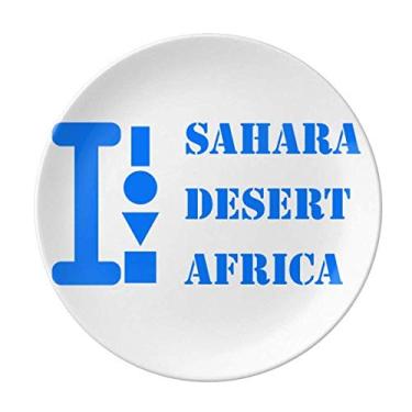 Imagem de Prato decorativo de porcelana Salver da África do Sahara, Prato de jantar