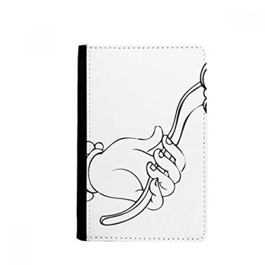 Imagem de Bolsa de cartão com estampa de desenho Culture and Ruyi Line Porta-passaporte Notecase Burse