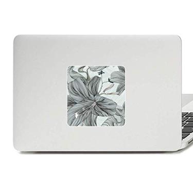 Imagem de Adesivo de vinil para laptop com desenho de lírio, flor de planta, decoração de PC