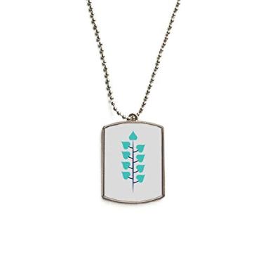 Imagem de DIYthinker Colar com pingente de identificação de cachorro de aço inoxidável Bule Tree