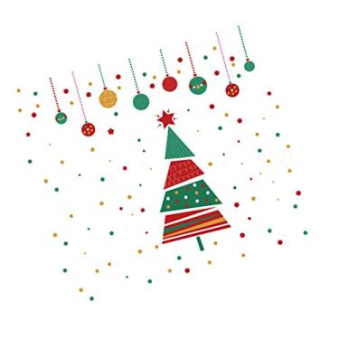 Imagem de 4 Pcs Adesão De Árvore De Natal Decalques Da Janela De Natal Janela Da Árvore De Natal Agarrada Decoração De Parede De Natal Adesivo De Natal Quarto Infantil Y100 Pvc Mural