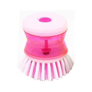 Imagem de Escova Com Porta Detergente Plástico 5x7x8 cm