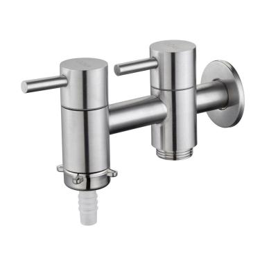 Imagem de Torneira Inox Tanque Com Saída Máq. De Lavar Link Doan Nox12