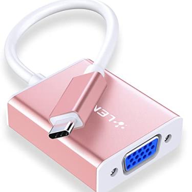 Imagem de Adaptador USB C para VGA LENTION, conversor de cabo USB tipo C para VGA para Apple MacBook 12, MacBook Pro 13/15 com Thunderbolt 3 portas, Chromebook Pixel, acessórios de vídeo Plug and Play, Rose Gold