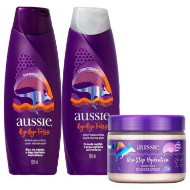 Imagem de Kit Shampoo Bye Bye Frizz Maciez e Brilho 180ml + Condicionador 180ml + Máscara Non Stop Hydration 270ml