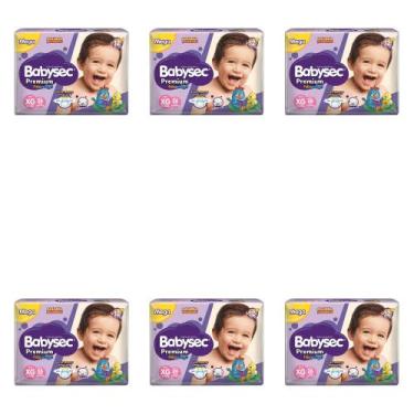 Imagem de Babysec Premium Mega Fralda Infantil Xg C/26 (Kit C/06)