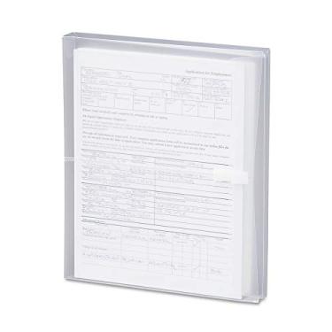 Imagem de Smead Envelopes de poli ster, tamanho de letra, abertura lateral, transparente, pacote com 5