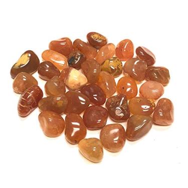 Imagem de Zentron Crystal Collection: Pedras de cornalina naturais - peças lisas de 2,54 cm (1 lb)