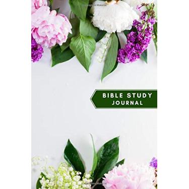 Imagem de Bible Study Journal: Bible Study Notebook, Prayer Journal, Sermon Notes, Favorite Bible Verses, Famous Quotes, Chapter Study Notes, Beautiful cover for Christian Women and Men- (6 x 9), 120 pages.