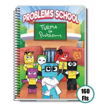 Imagem de Caderno Universitário Turma Do Problems School - 160 Folhas - Credeal