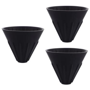 Imagem de OSALADI 3Pcs Funil De Café Filtro De Café Coador De Café Xícara De Café De Silicone Ótimo Presente Para Amantes De Café Alternativa Aos Filtros De Papel Ferramenta Barista Conjunto De