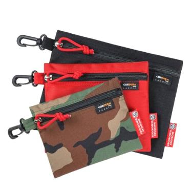 Imagem de Bolsa organizadora de ferramentas pequena Rough Enough EDC bolsa com zíper 3 em 1 conjunto estojo para meninos materiais artísticos cabo organizador de peças pequenas com fivela de encaixe para viagens ao ar livre