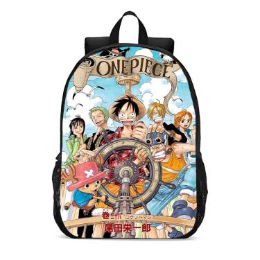 Imagem de Mochila Escolar Infanto Juvenil Anime One Piece Aventura Piratas Novidades 0298-Unissex