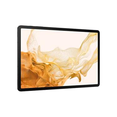 Imagem de SAMSUNG Tablet Android Galaxy Tab S8+ 5G LTE T-Mobile, tela AMOLED grande de 12,4 polegadas, armazenamento de 128 GB, Wi-Fi 6E, câmera ultra ampla, caneta S incluída, bateria de longa duração, grafite