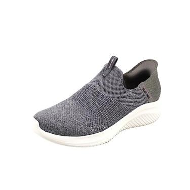 Imagem de Skechers Tênis esportivo feminino mãos livres sem cadarço Ultra Flex 3.0 Smooth Step, cinza, 40, Cinza, 10