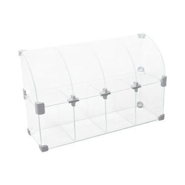 Imagem de Baleiro Branco de Vidro Raio - 0,50 x 0,30 x 0,15m