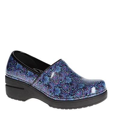 Imagem de Easy Works Lead Tênis feminino sem cadarço, Patente Paisley azul-marinho, 9.5 X-Wide