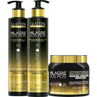 Imagem de Glatten Milagre dos Fios Nutritious - Kit Terapia de Nutrição Trio (3 Produtos)