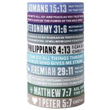 Imagem de 12 peças de etiquetas de material escolar de escritório, carimbos de índices, crachás, suprimentos de identificação, pulseiras de identificação para adolescentes e crianças (cor fresca), 8 inch,