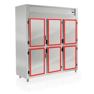 Imagem de 6 Gaxetas Balcão Comercial Inox Bpr-125 Para Refrigel 46x60 -  PROLAR 