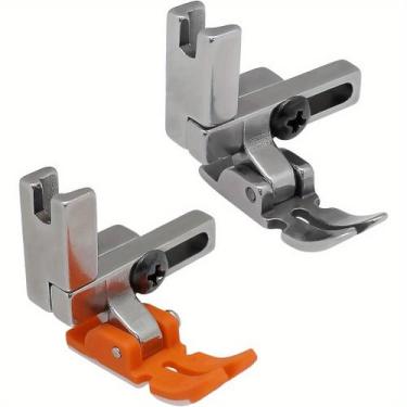 Imagem de Kit calcador de pregar ziper 3x1 multifuncional teflon e ferro maquina