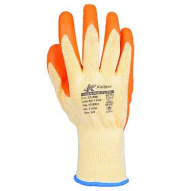 Imagem de Luva de Segurança Tricotada Com Latex OrangeFlex Tam-9 Kalipso
