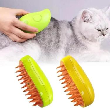 Imagem de Ultra Escova De Silicone Gato Cachorro Vapor Pet Tira Pelos - Sweet Ho