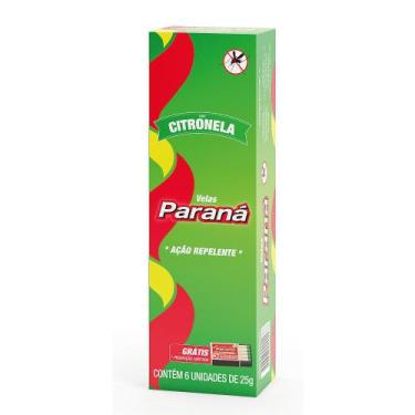 Imagem de Vela Palito Aromatica Citronela Repelente - 6 x 25g - Paraná