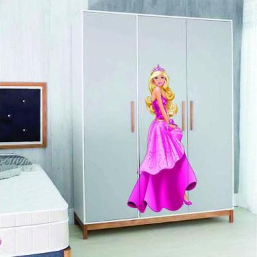 Imagem de Adesivo para Guarda Roupa Barbie Mod7 - Lojinha da Luc Adesivos