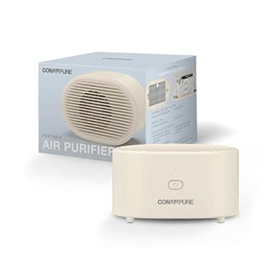 Imagem de Conair Purificador de ar pequeno portátil, recarregável com fio/sem fio, filtro de ar HEPA, purificador de ar para alergias, poeira, pólen, controle de odor, casa, quarto, dormitório, purificador de