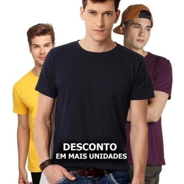 Imagem de Camiseta Masculina Algodão Básica Camisa Atacado 30.1  Lisa - Vesttuar