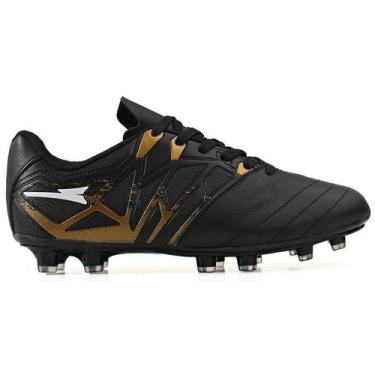 Imagem de Chuteira de Futebol Masculina Campo Grama Natural Bico Reforçado em Co