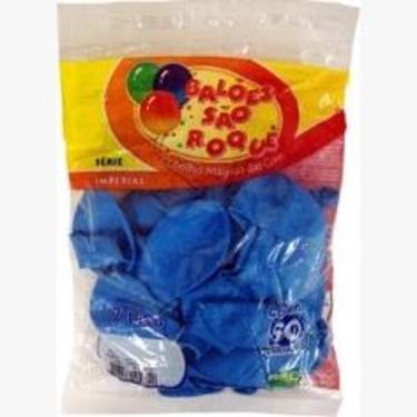 Imagem de Balões N 7,0 Liso Imperial Azul Turquesa 50un 5150 São Roque - 1