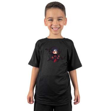 Imagem de Camiseta Infantil Menino Camisa Estampa itachi uchiha Geek - MP Moda M