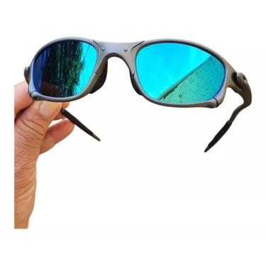 Imagem de Oculos De Sol Doublex Azul Claro Juliet X-Metal Pinado Polarizado Tama