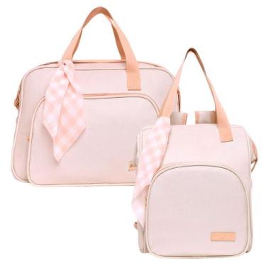 Imagem de Kit Bolsas Maternidade Pirulitando G+M V2 Encanto Marfim - Pirulitando