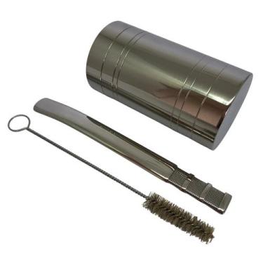 Imagem de Kit tereré cuia copo redondo recartilhado 300ml + bomba tela clássica 