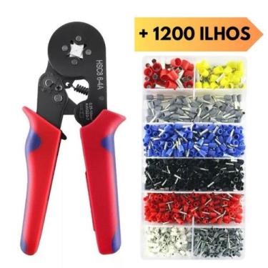 Imagem de Alicate Prensa Terminal Tubular Crimpar com ilhós - luatek