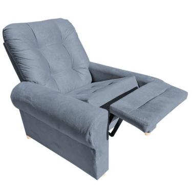 Imagem de Poltrona Reclinavel Sala Quarto Amamentação Astra Grafitte