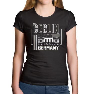 Imagem de Baby Look Algodão Berlim Alemanha - Foca na Moda, Preto, M