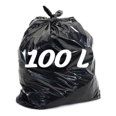 Imagem de Saco De Lixo Reforçado 100 Litros - 100 Unidades - Premium - HIGIPACK