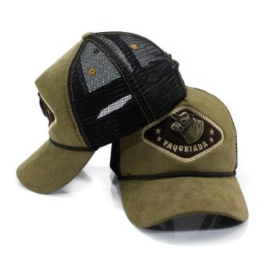 Imagem de Boné Trucker Telinha Ajustavel Country Clássico Em Veludo Lançamento E