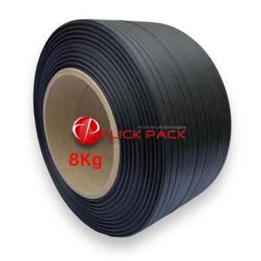 Imagem de Fita de Arquear Phoenix Preta 10mm x 0,65mm 1.700m 8Kg - Click Pack Em