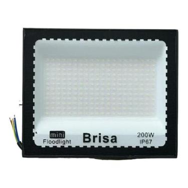 Imagem de Refletor Holofote Led 200w Smd Branco Frio Bivolt Ip67 - Brisa