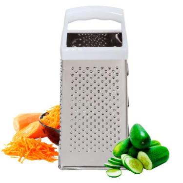 Imagem de Ralador Inox 4 Faces Para Cozinha Legumes Verduras Queijos - Quality H