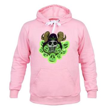 Imagem de Moletom 100% Algodão Quente Fantasma Fumaça - Surprass, Rosa, M