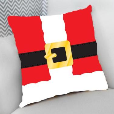 Imagem de Almofada Decorativa 40x40 Cheia p/ Natal Roupa Papai Noel - Deluzz