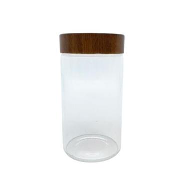 Imagem de Pote de Vidro Hermético com Tampa Rosqueável de Plástico - 5,5x10cm - 